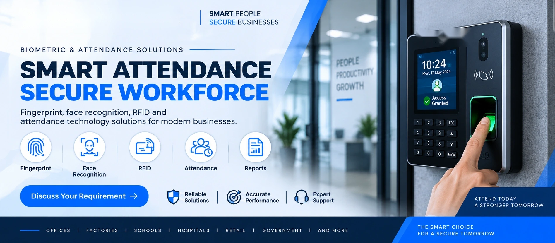 Biometric Attendance solution banner